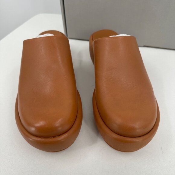 Everlane The Puffa Flatform in Brown Leather size 7 Women's Chunky Platform Clog - Picture 4 of 10